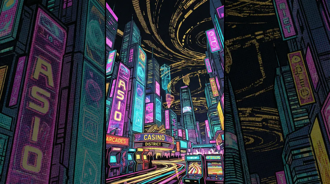 盛大娱乐 - 赛博不夜城波普艺术全景